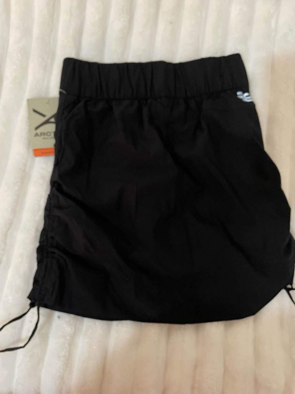 Arctix Black Performance Skirt with Side Drawstring